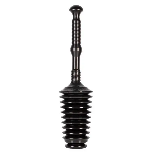 Alt view image 6 of 7 - MP500-3TB Heavy Duty Bathroom Toilet Plunger Kit with Tall Bucket. Equipped with Air Release Valve, Black