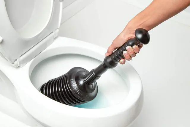 Alt view image 7 of 7 - MP500-3TB Heavy Duty Bathroom Toilet Plunger Kit with Tall Bucket. Equipped with Air Release Valve, Black