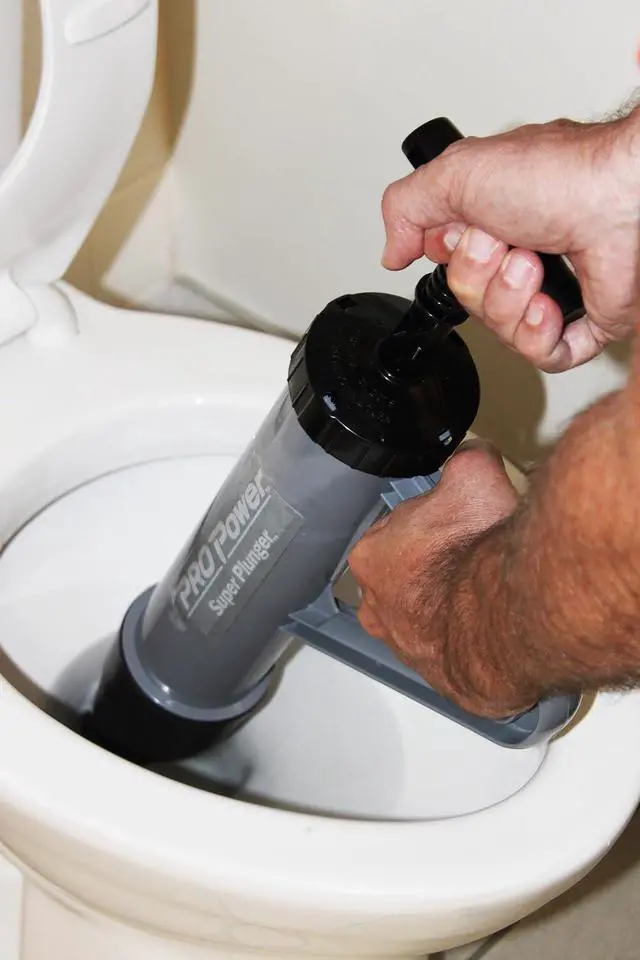 Alt view image 4 of 6 - PRO Power® Super Plunger® - Powerful Toilet Plunger Utilizing Water Pressure to Clear Clogs - Made in USA by Disabled Veterans (Plunger Only)
