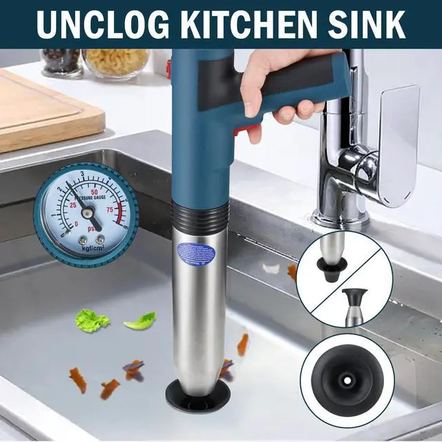 Alt view image 4 of 7 - Battery Powered Electric Toilet Plunger,Plunge Blaster,Powered Plunger,High Pressure Toilet Plunger,Air Toilet Plunger,Air Plunger for Toilet