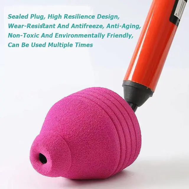 Alt view image 7 of 7 - Toilet Plunger Set, High-Pressure Toilet Plunger with Toilet Brush & Rubber Gloves | All-in-One Heavy Duty Powerful Air Plunger Drain Toilet Unclogger for Bathroom Drains