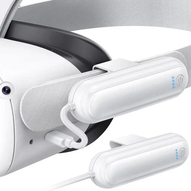 Main image of 2 Pack Battery Pack for Oculus Quest 2, 20000mWh VR Extended Battery