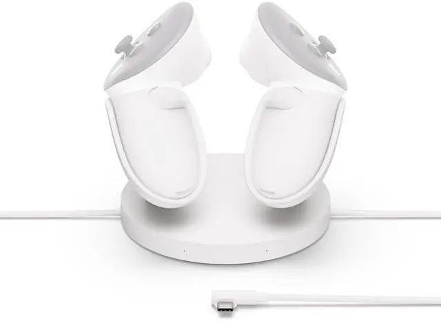 Main image of Quest Compact Charging Dock Works with Meta Quest 3/3S Extended Headset Charging Cable Wireless Charging for Touch Plus Controllers
