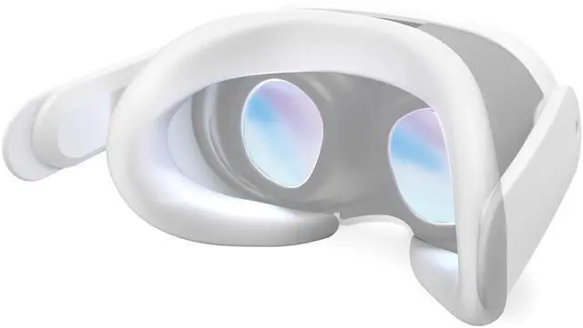 Main image of VR Silicone Face Pad Cover for Meta Quest 3 Original Headset Accessories,Oculus/Meta Quest 3 Accessories VR Face Cushion Pad Mask for Original Headset Face Pad (White)