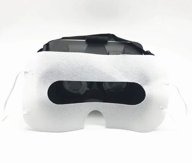 Main image of 100 Pack Disposable Sanitary Eye Covers - Compatible with HTC Vive Pro/PS VR/Gear VR/Oculus Rift Go & More - White