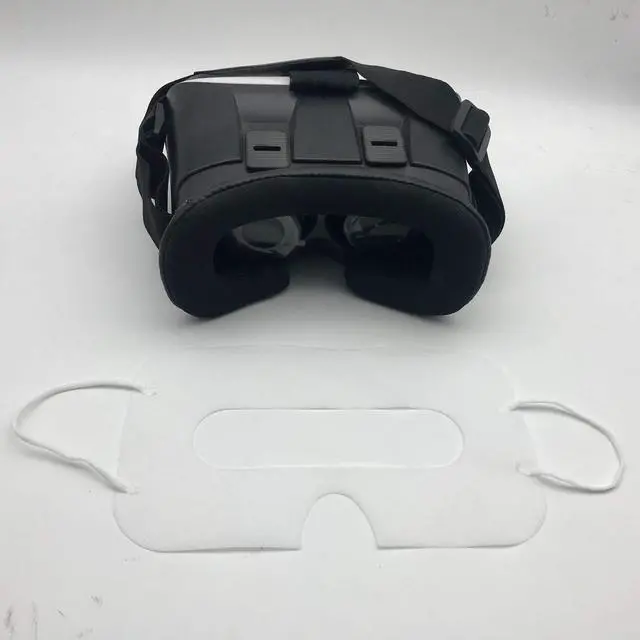 Alt view image 4 of 6 - 100 Pack Disposable Sanitary Eye Covers - Compatible with HTC Vive Pro/PS VR/Gear VR/Oculus Rift Go & More - White
