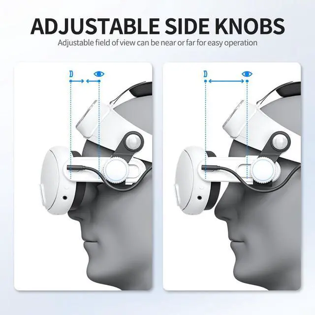 Alt view image 5 of 6 - Q3U Battery Head Strap Compatible with Meta Quest 3/Quest 3S
