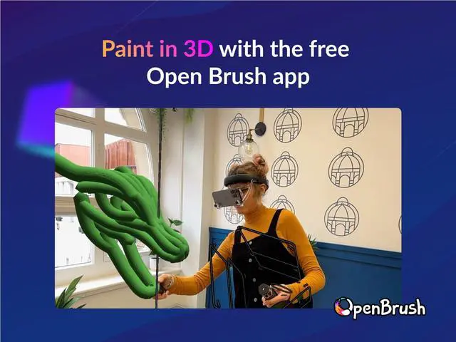 Alt view image 4 of 6 - | 4 | Next-gen iPhone VR Headset with 2 Motion Controllers, Free Apps, PC VR and Mixed Reality Support | Paint in 3D, Watch Spatial Videos, and More