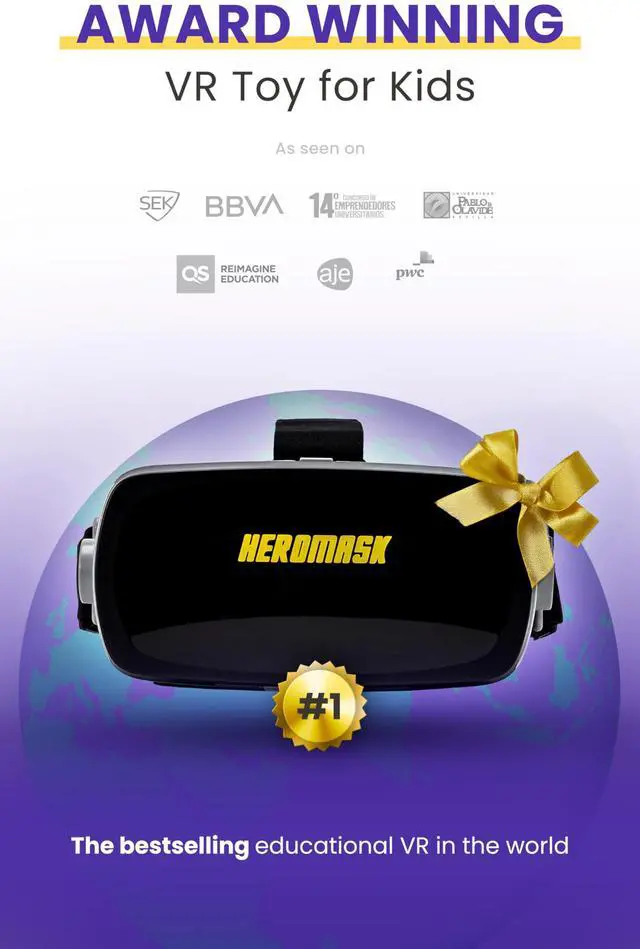 Alt view image 4 of 7 - Educational VR Headset for Kids 5-12, Math Games, Phone Powered