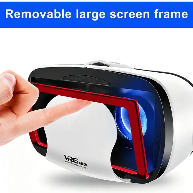 Alt view image 4 of 7 - Virtual Reality Headset for Phone with Controller, 3D VR Glasses Adjustable VR Virtual Reality Goggles, Compatible 5.0-7.0 inch for iPhone & Android, for Movies GamesBlack