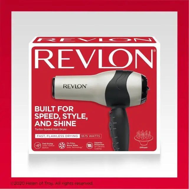 Alt view image 6 of 6 - Turbo Hair Dryer | 1875 Watts of Maximum Shine, Fast Dry (Silver)