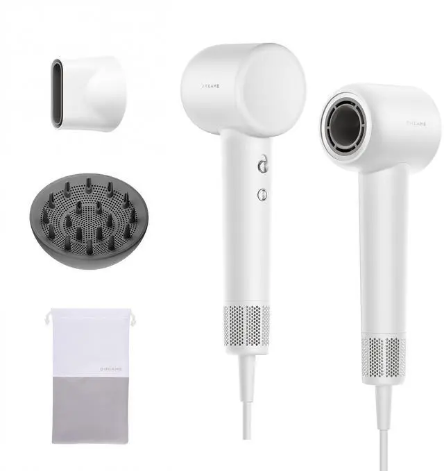 Main image of Gleam Travel Hair Dryer for Women, 110,000RPM High Speed Hair Blower with Diffusers, Fast Drying, 200M Negative Ions for Frizz-Free, Smart Heat Control, Compact Hair Dryer