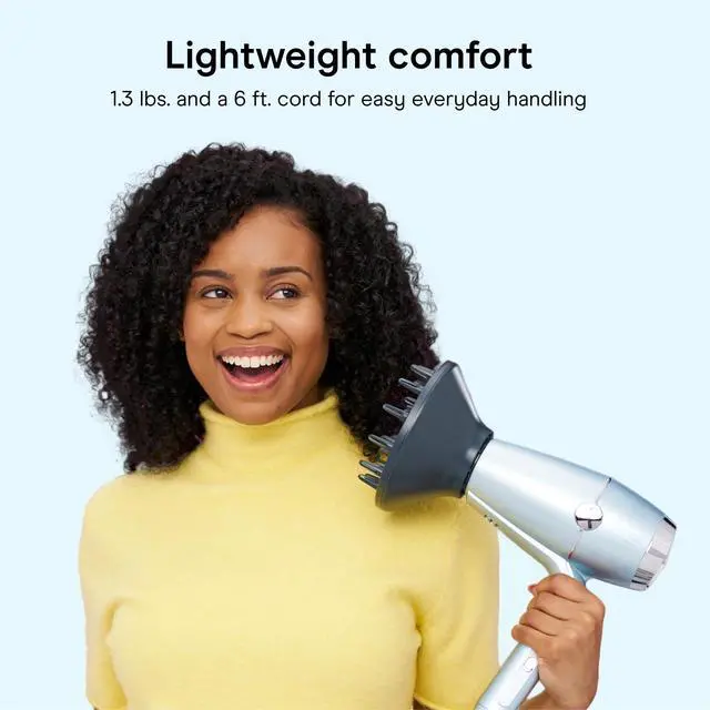 Alt view image 5 of 7 - SmoothWrap Ionic Hair Dryer, Diffuser & Concentrator, 1875W, Mint