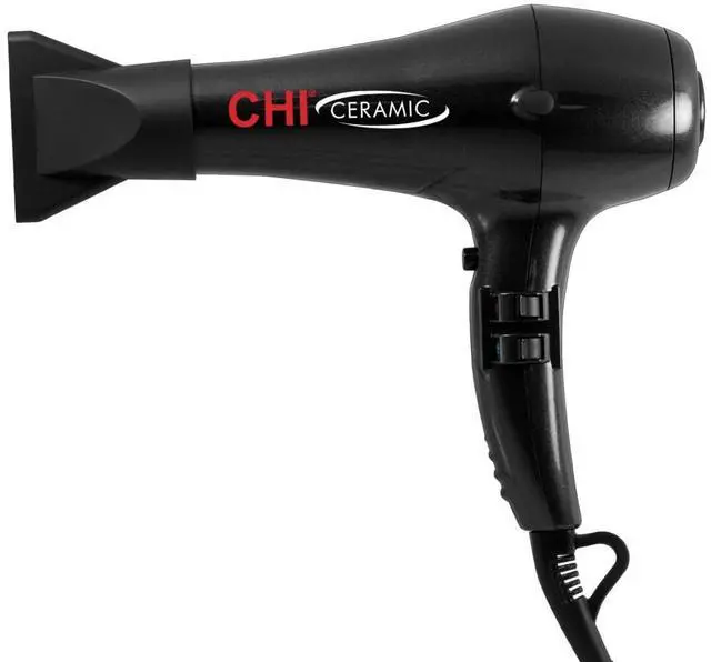 Main image of Ceramic 1875 Watt Hair Dryer, Includes A Concentrated Nozzle, Quick-Drying, Reduces Frizz & Increases Shine, Jett Black