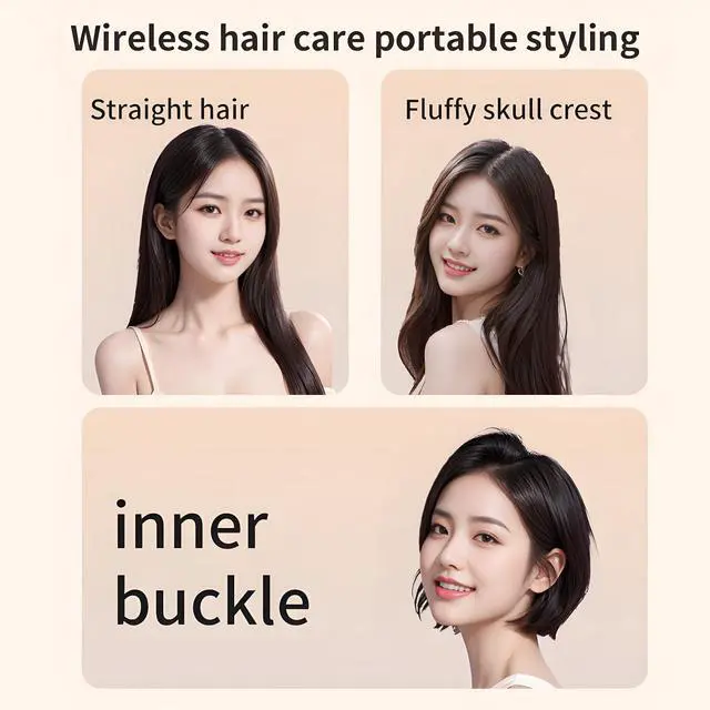 Alt view image 7 of 7 - Glambrushs Mini Hair Straightener,3-Speed Temperature Control