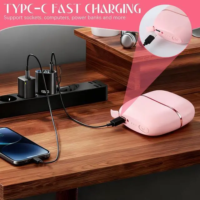 Alt view image 6 of 7 - Mini Hair Straightener, Cordless&Rechargeable Portable Hair Straightener Brush with 3 Temperature Setting, Fast Heating Hot Comb&Anti-Scald Shell Plates,Mini Straightener Brush for Home Travel Gift