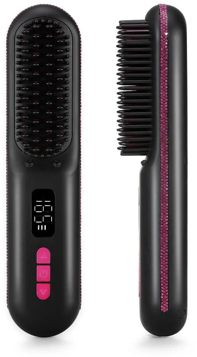 Main image of Hair Straightener Brush, Cordless Mini Straightening Brush