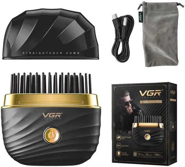 Main image of Beard Straightener for Men, Cordless Beard & Hair Straightener Comb