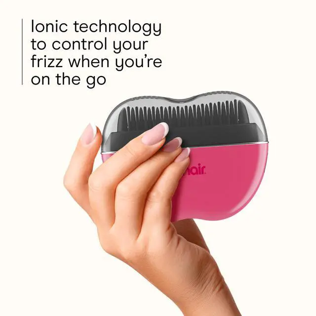 Alt view image 3 of 7 - Heated Hair Brush, Ceramic Ionic Smoothing Technology, Rechargeable