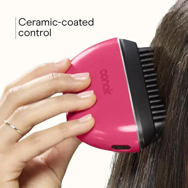 Alt view image 4 of 7 - Heated Hair Brush, Ceramic Ionic Smoothing Technology, Rechargeable