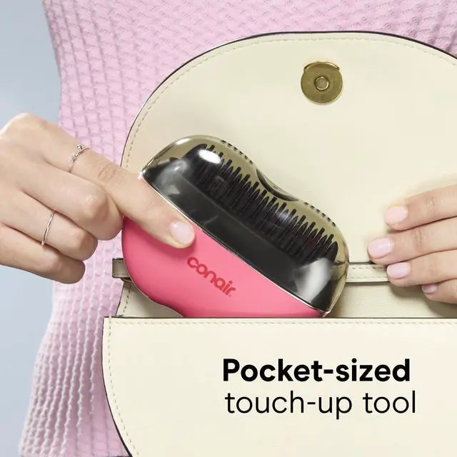Alt view image 7 of 7 - Heated Hair Brush, Ceramic Ionic Smoothing Technology, Rechargeable