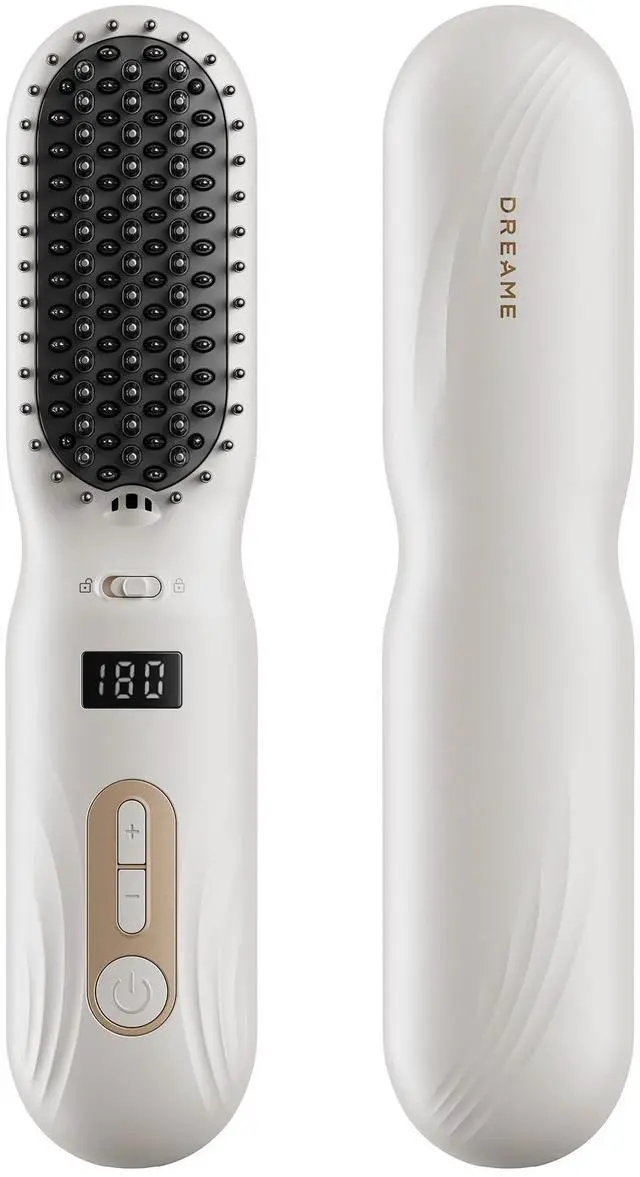 Main image of Silky Cordless Hair Straightening Comb, Rechargeable Ionic Straightener Brush for Women, 2Billion Ions, Even Heating MCH & 7 Temp Settings Hot Comb, 5D Wide-Bristle Design, PortableTravel Size