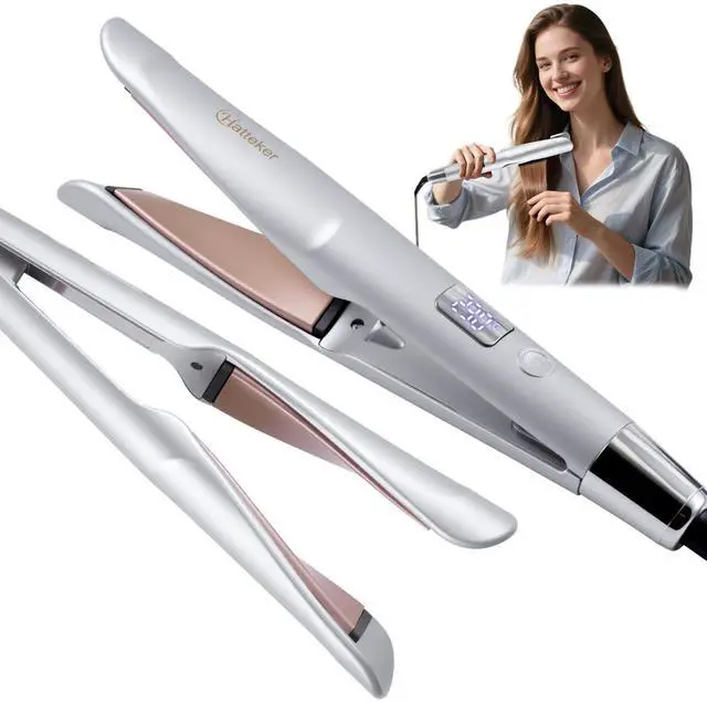 Main image of Hair Straightener and Curler 2-in-1, Flat iton Hair Straightener