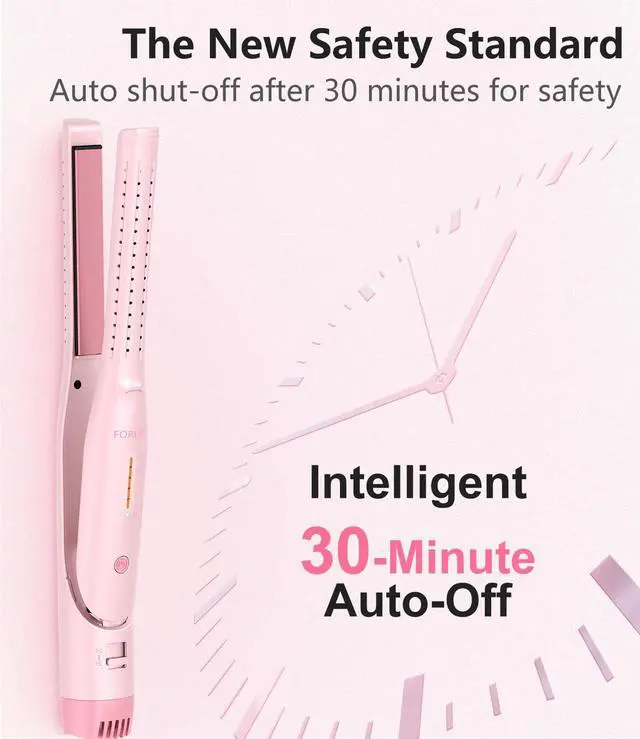 Alt view image 7 of 7 - Pencil Curling Iron, Cool Curl Pencil Curling Iron for Short Hair, Pixie Cut & Edge, 0.6'' Mini Flat Iron Hair Straightener, Portable Travel 2 in 1 Flat Curling Iron, Anti-Scald, Dual Voltage