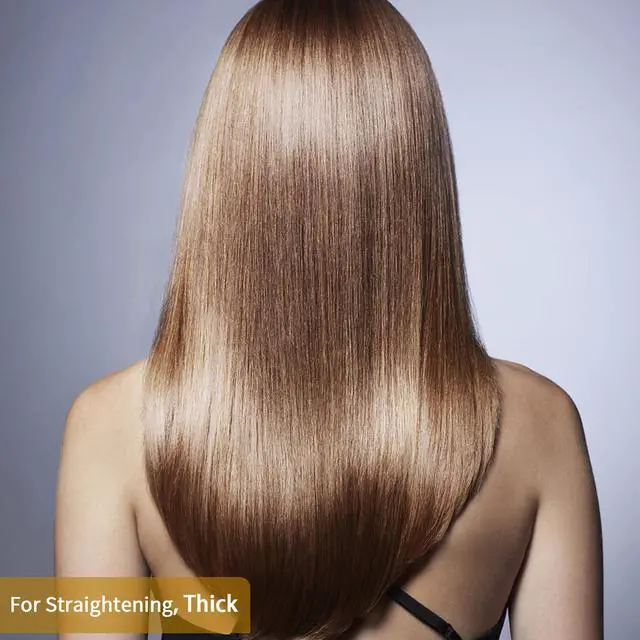 Alt view image 4 of 7 - Pro Titanium Flat Iron 1.75" Wide, Dual Voltage Hair Straightener