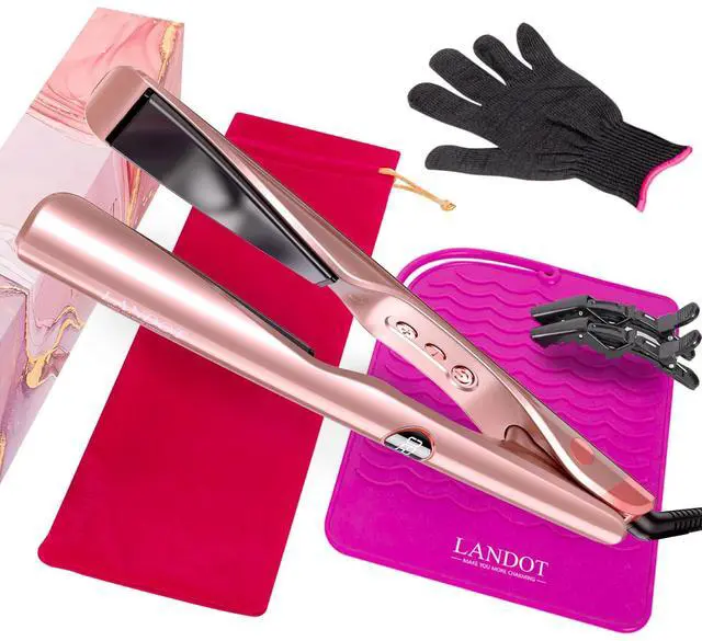 Main image of 2 in 1 Hair Straightener and Curler, 1" Twist Flat Iron Dual Voltage