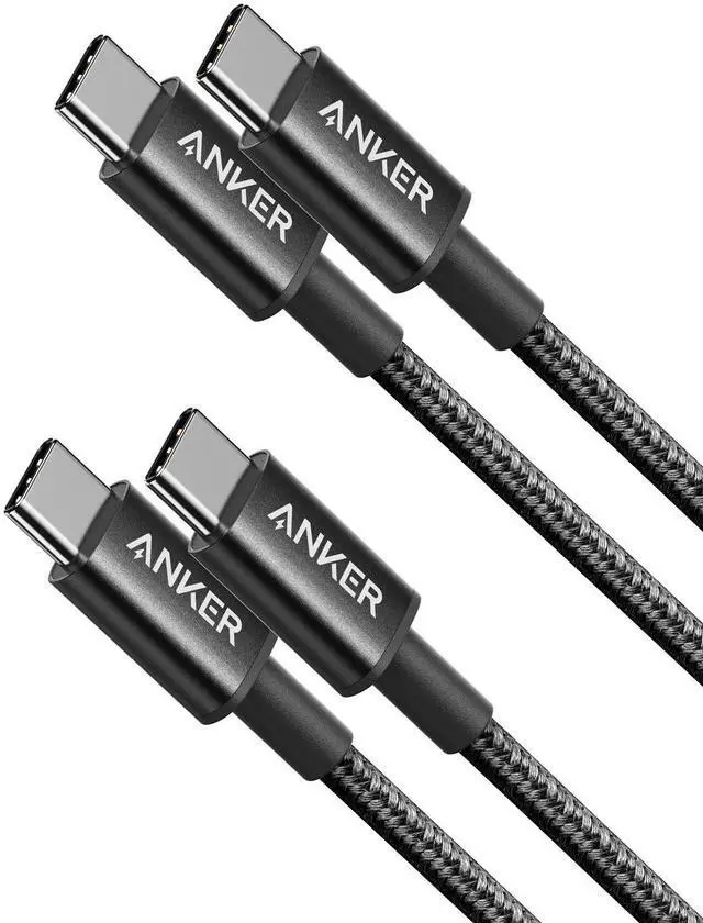 Main image of USB C to USB C Cable, 60W Fast Charging Cable (2-Pack, 3.3 ft, Black) | For iPhone 17 Series, iPad mini 6, and More