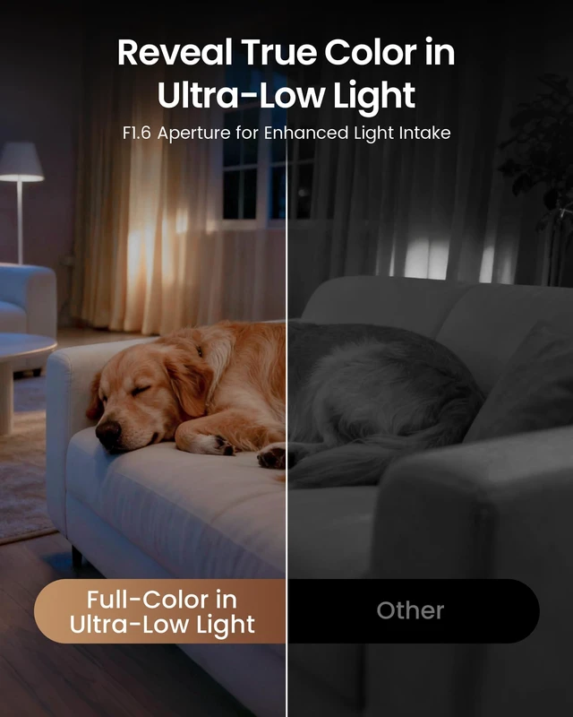 Alt view image 3 of 7 - C518 4K 8MP Indoor Camera, 360° Pan Tilt Wired WiFi IP Camera for Home | 64G Memory Card, Auto Tracking, AI Human/Face/Pet Detection, 360° View, Night Vision, 2-Way Audio, 5GHz/2.4GHz WiFi