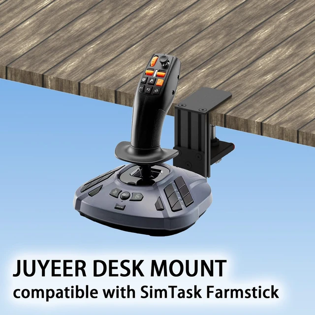 Alt view image 2 of 5 - Release Desk Mount: Compatible with WINWING URSA MINOR Space/Airline Joystick, Thrustmaster SimTask FarmStick/T.Flight HOTAS ONE, Compatible with Logitech G Extreme 3D Pro Joystick,Turtle Beach