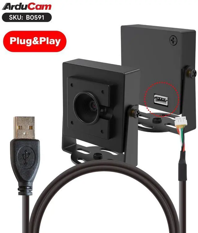 Alt view image 4 of 7 - 30fps@1080P HDR USB Camera Module, 78°(D) Autofocus UVC Camera, Mini Webcam for Windows, Linux, Mac OS, Android