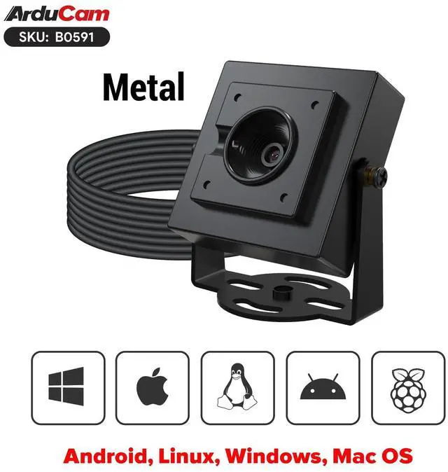 Alt view image 3 of 7 - 30fps@1080P HDR USB Camera Module, 78°(D) Autofocus UVC Camera, Mini Webcam for Windows, Linux, Mac OS, Android