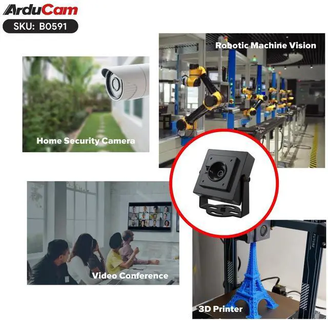 Alt view image 5 of 7 - 30fps@1080P HDR USB Camera Module, 78°(D) Autofocus UVC Camera, Mini Webcam for Windows, Linux, Mac OS, Android