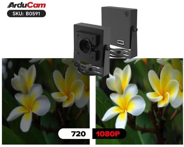 Alt view image 7 of 7 - 30fps@1080P HDR USB Camera Module, 78°(D) Autofocus UVC Camera, Mini Webcam for Windows, Linux, Mac OS, Android
