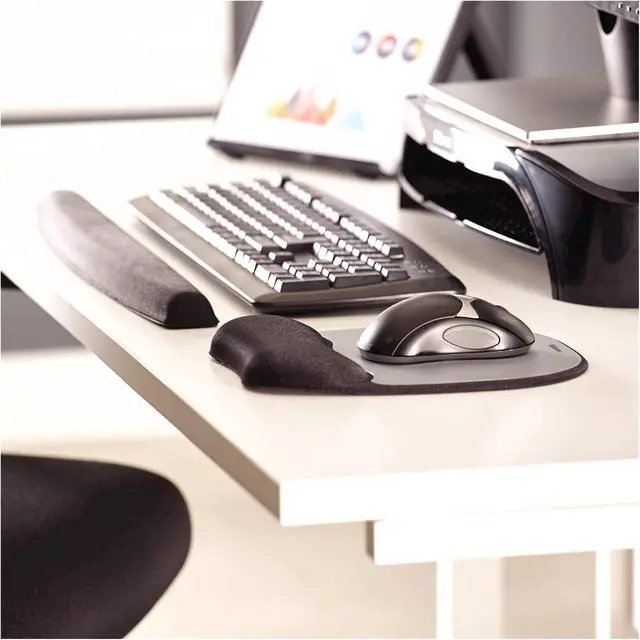 Alt view image 4 of 6 - Memory Foam Keyboard Wrist Rest - Black (9178201)