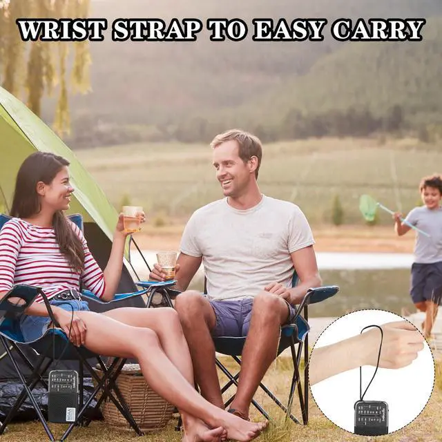 Alt view image 7 of 7 - Portable AM FM Transistor Radio Battery Operated, NOAA Weather Radio with Loud Speaker, Headphone Jack, 2 AA Batteries, Excellent Reception, for Everyday Carry Essential, Travel, Storms