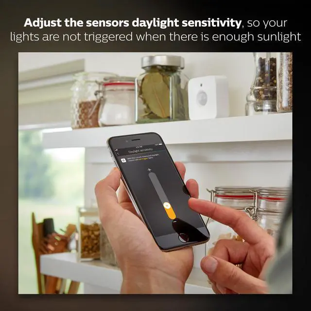 Alt view image 5 of 7 - Motion Sensor, Exclusively for Smart Lights, 1-Pack | No-Wire Installation, Magnetic Mount or Screw Setup, Comes with Two AAA Batteries, Smart Home