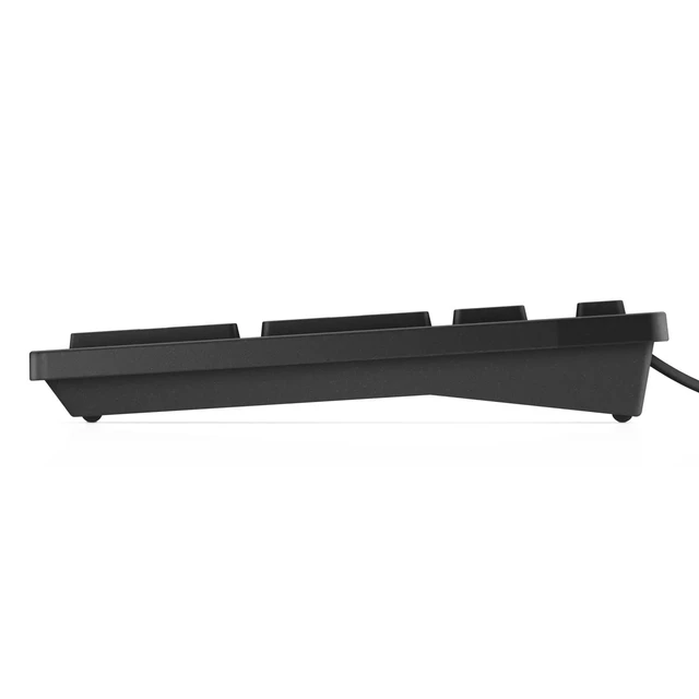 Alt view image 4 of 6 - Wired Keyboard KB216, Multimedia, Black | USB Interface, Chiclet Keys, Plunger Mechanism, Volume/Mute/Play Controls, US English Layout, KB216