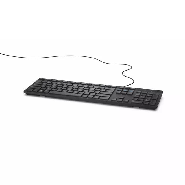 Alt view image 6 of 6 - Wired Keyboard KB216, Multimedia, Black | USB Interface, Chiclet Keys, Plunger Mechanism, Volume/Mute/Play Controls, US English Layout, KB216