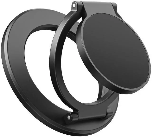 Main image of Magnetic Ring Holder for MagSafe Dual-Side Magnetics, Removable Gym Phone Grip with Kickstand for iPhone 17/16/15/14/13/12/ Series MagSafe Case All Phones Compatible with Magnetic Car Mount