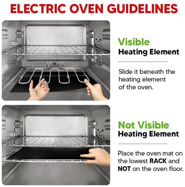 Alt view image 7 of 7 - Oven Liners for Bottom of Oven - Thick Heavy Duty 17 x 25 2 Pack Non-Stick Reusable Mats - BPA & PFOA Free Protector for Electric, Gas, Microwave & BBQ Grill Liner - Easy Clean & Heat Resistant