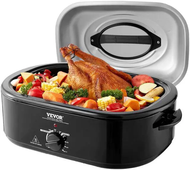 Main image of Electric Roaster Oven, 20 QT Turkey Roaster with Self-Basting Lid, 1450W Roaster with Defrost & Warm Function, Adjustable Temperature, Removable Pan & Rack, Fits Turkeys Up to 24LBS