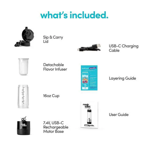 Alt view image 7 of 7 - Portable Blender MBPB50100AK Black