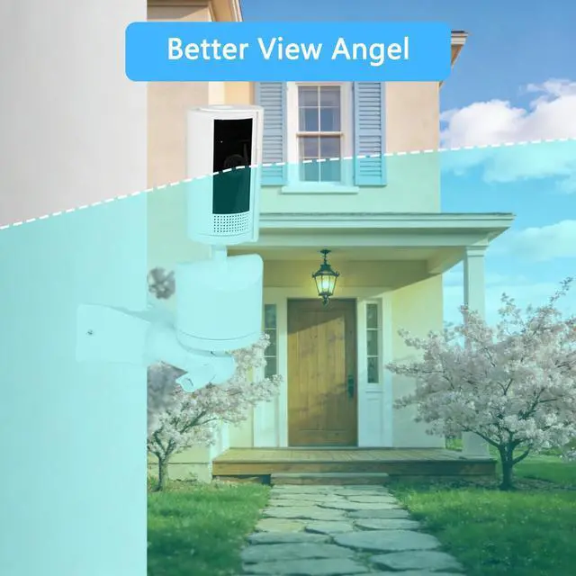 Alt view image 4 of 7 - Corner Wall Mount Bracket Compatible with Ring Pan-Tilt Indoor Cam, 360 Degree Adjustable Mounting Holder, with 1/4 Screw Easy to Install (White, 1 Pack)