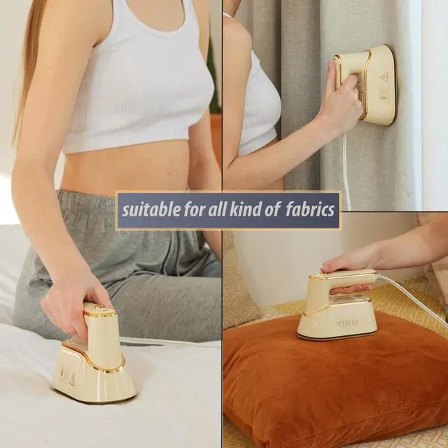 Alt view image 5 of 6 - Steamer for Clothes, Handheld 2-in-1 Garment Steam Iron, 25s Heat Up, Ceramic Soleplate, Dry Pressing & Steaming Fabric Wrinkle Remover for Clothing, Upholstery and All Fabrics