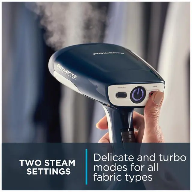 Alt view image 2 of 6 - Handheld Steamer for Clothes, X-Cel, 1600 Watts, 40-Second Fast Heat-Up, Powerful Continuous or On Demand Steam, 1600 Watts, Portable Clothes Steamer, Travel Must Have, Navy Blue, DR8120