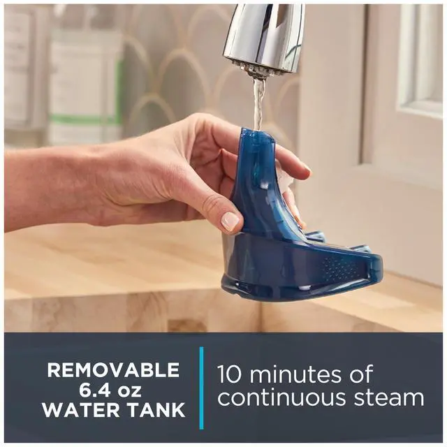 Alt view image 4 of 6 - Handheld Steamer for Clothes, X-Cel, 1600 Watts, 40-Second Fast Heat-Up, Powerful Continuous or On Demand Steam, 1600 Watts, Portable Clothes Steamer, Travel Must Have, Navy Blue, DR8120